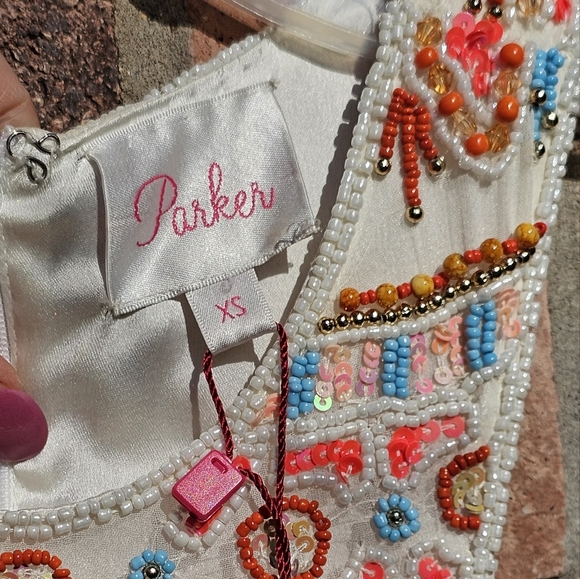 NWT Parker Mariah beaded mini dress - Picture 13 of 13